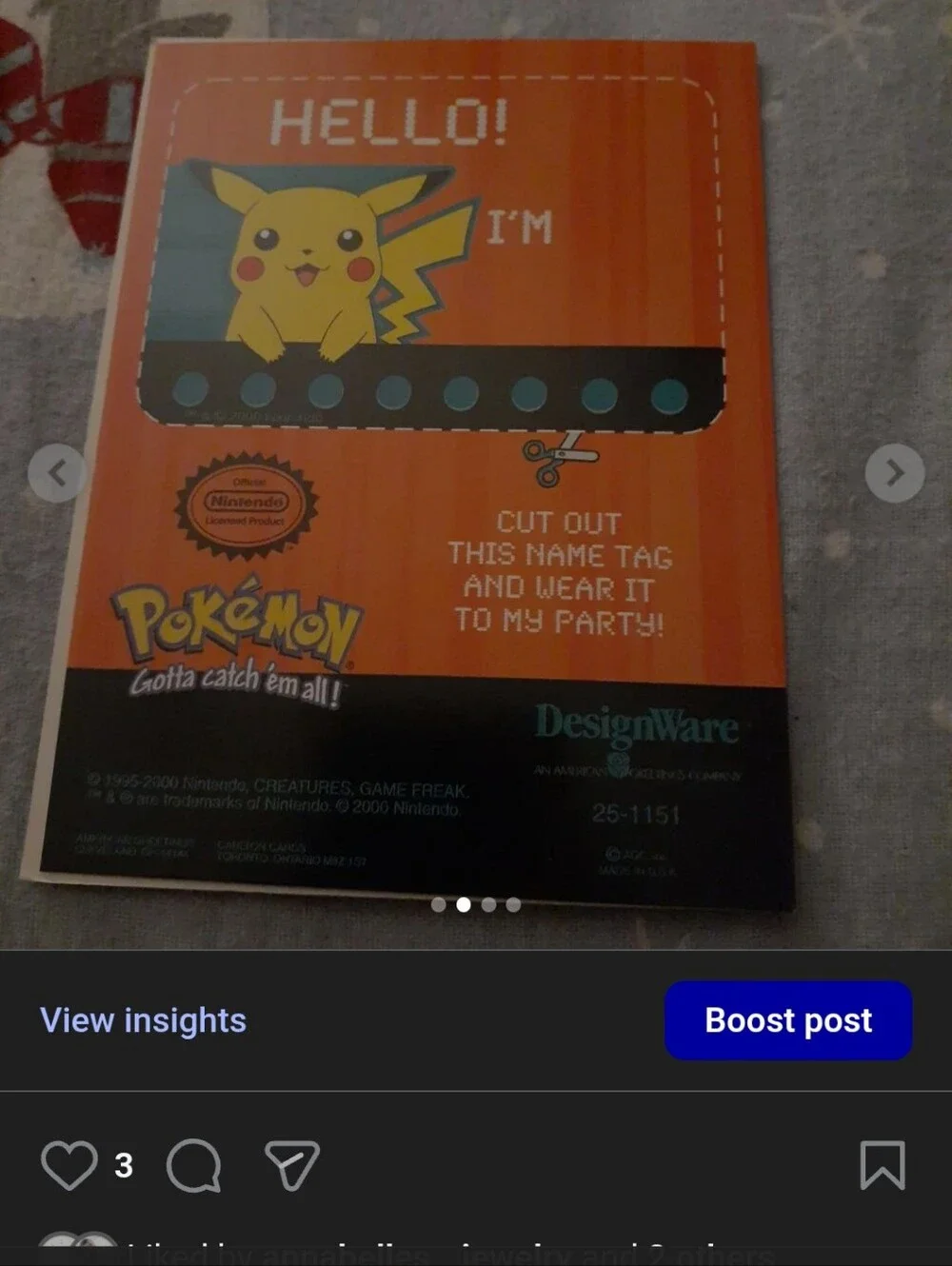Pikachu party invites (7) With Envelopes